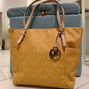 LIKE NEW Michael Kors Classic Yellow Tote